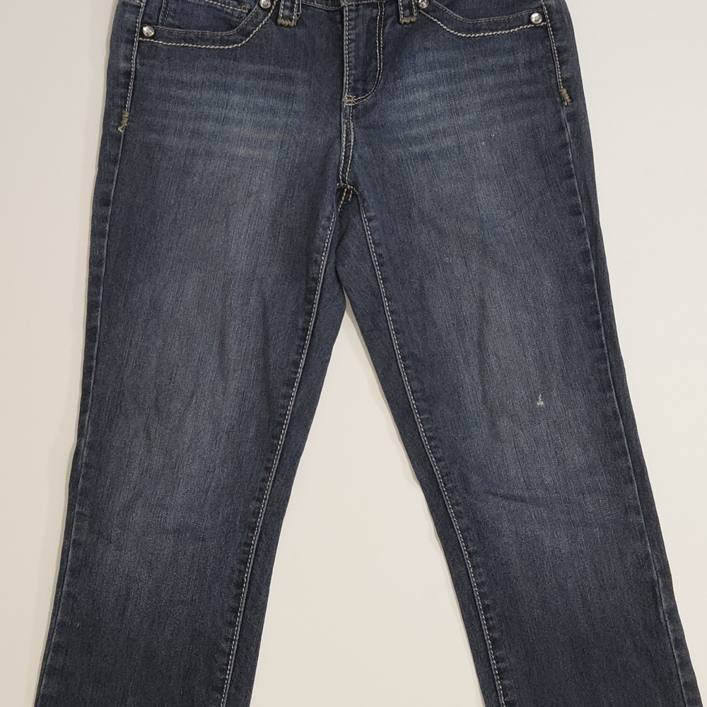 Nine West Dark Blue Straight Leg Jeans
